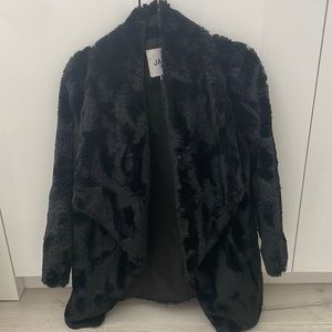 Faux fur black jacket